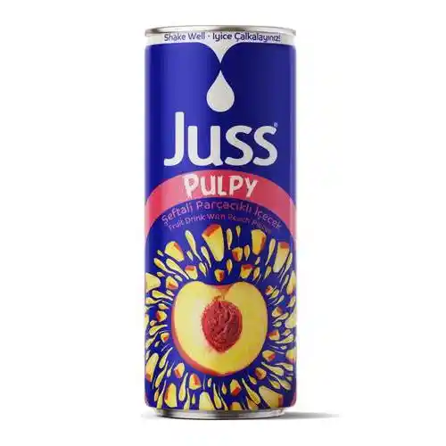 Juss Pulp Peach نوشیدنی آبمیوه پالپ دار جوس Juss Pulp Peach با طعم هلو 250 میل - Image 1