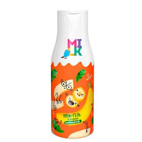 Milk-уход-за-телом-с-запахом-банана-500-мл ژل دوش مرطوب کننده روسی میلک MILK - Banana Paradise با رایحه موز استوایی 500 میل - Image 1