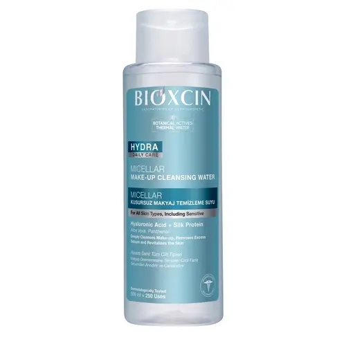 bioxcin-Micellar-Water-for-all-skin-types-ezgif.com-resize میسلار واتر آبرسان بیوکسین BIOXCIN HYDRA مناسب انواع پوست 500 میل - Image 1