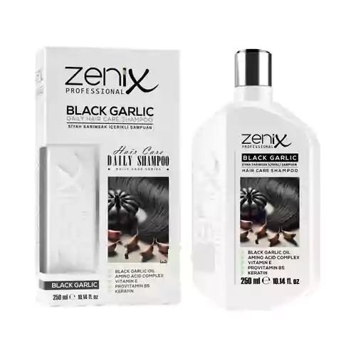 ----------ezgif.com-resize شامپو مو تخصصی سیر سیاه زنیکس Zenix black garlic حاوی کمپلکس اسید آمینه 250 میل - Image 1