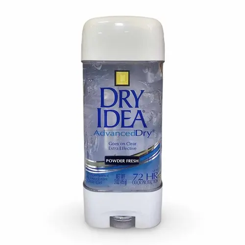 0023336_-dry-edea-powder-fresh-deodorant-72h-ezgif.com-resize رول ضد تعریق ژله ای زنانه درای ایدیا Dry Idea Powder Fresh با رایحه پودر بچه 85 گرم - Image 1