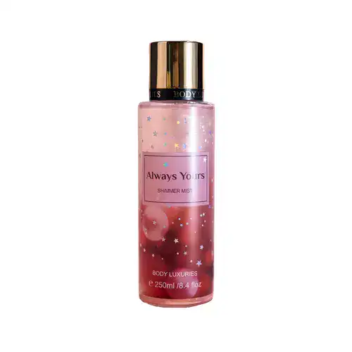 Body Luxuries Always Yours Shimmer Mist بادی اسپلش انگلیسی لاکچری Body Luxuries Always Yours Shimmer Mist با رایحه شیرین و زنانه 250 میل - Image 1