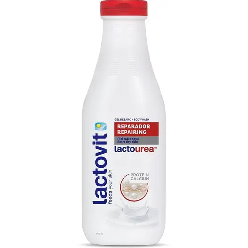 FIZnuZlve7kaF7F21-ezgif.com-resize شامپو بدن اسپانیایی لاکتویت Lactovit lactourea ترمیم کننده پوست 1000 میل - Image 1