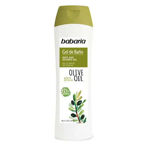 8410412047364-ezgif.com-resize شامپو بدن اسپانیایی باباریا Babaria OLIVE OIL حاوی روغن زیتون 600 میل - Image 1