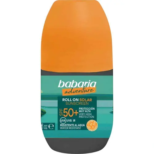 8410412519212_11zon-ezgif.com-resize ضدآفتاب رولی اسپانیایی باباریا Babaria Adventure SPF 50 حاوی عصاره آلوئه ورا 50 میل - Image 1