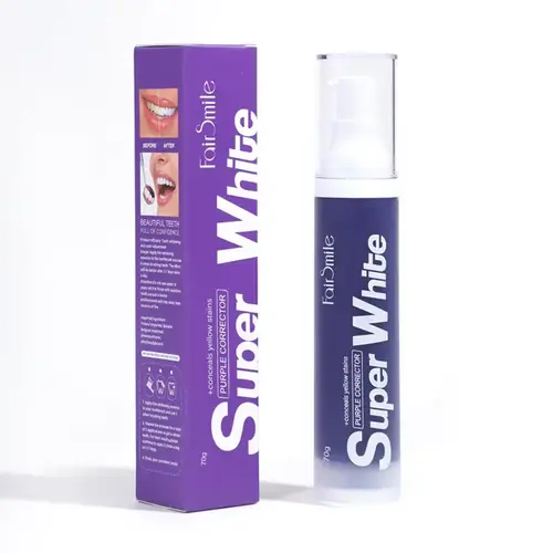 Hbe8e9077731048beb1f22a7dc8111394q-ezgif.com-resize خمیردندان کانادایی اکسولتیس EXULTIC Purple Toothpaste بنفش سفید کننده 30 میل - Image 1