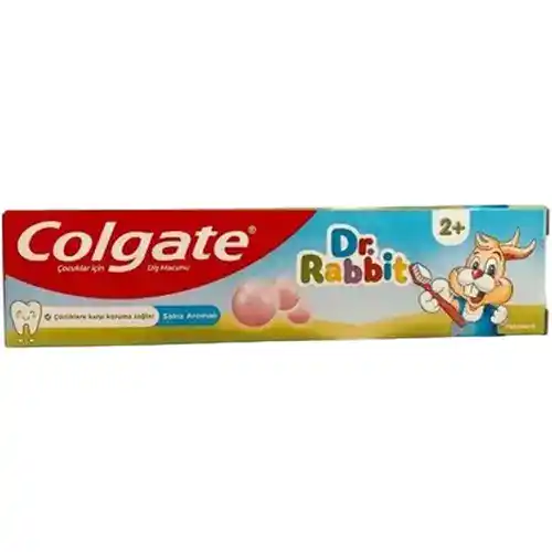 Untitled-1-ezgif.com-optiwebp (1) خمیر دندان روسی کودکان کلگیت Colgate – Dr. Rabbit مناسب کودکان ۲ سال به بالا 50 میل - Image 1
