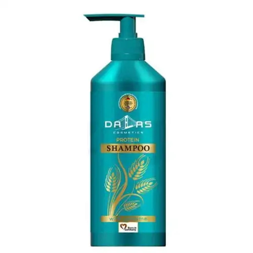 Untitled-6-8-500x500-ezgif.com-optiwebp شامپو سر آلمانی دالاس DALAS PROTEIN پروتئینه و درخشان کننده مناسب موهای رنگ شده 485 گرم - Image 1