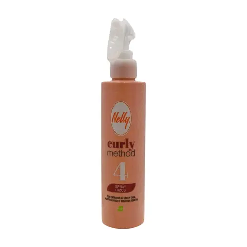 curly-3-spray-activador-200-ml-ezgif.com-resize اسپری حالت دهنده مو اسپانیایی نلی Nelly CURLY METHOD مناسب موهای فر 200 میل - Image 1