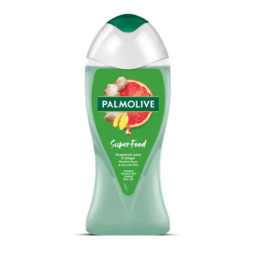 34370128-1bec7e-1650x1650-ezgif.com-resize شامپو بدن هلندی پالمولیو Palmolive Shower Gel SuperFood آب گریپفروت طبیعی + روغن عصاره زنجبیل 500 میل - Image 1