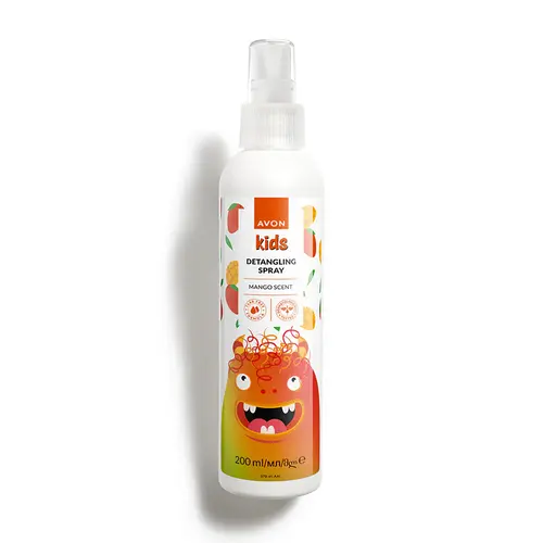 ------------AVON--200--ezgif.com-resize اسپری رفع گره و وزی مو کودکان انگلیسی آون AVON Kids Detangling Spray with Mango Scent حاوی عصاره انبه 200 میل - Image 1