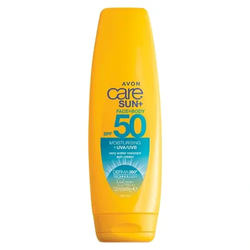 ضدآفتاب انگلیسی آون Avon Care Sun+ FACE & BODY SPF 50 مخصوص صورت و بدن 135 میل