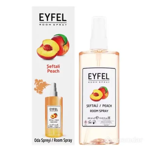 EYF9202139_1-ezgif.com-resize خوشبوکننده هوا ایفل EYFEL Spray Seftali / Peach با رایحه هلو 400 میل (درجه2) - Image 1