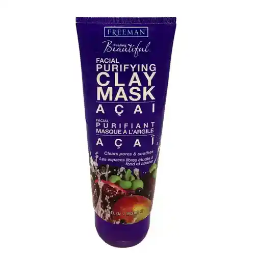 Freeman-Acai-Purifying-Clay-150mlcopy-ezgif.com-optiwebp ماسک صورت کانادایی فریمن Freeman Acai Purifying Clay خاک رسی سوپر فروت 150 میل - Image 1