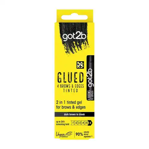 GOT2B-768x768-ezgif.com-optiwebp ژل ابرو و خط مو بلژیکی گات تو بی got2b Glued 4 Brows & Edges Tinted Gel دوکاره برای ابرو و خط رویش مو 16 میل - Image 1