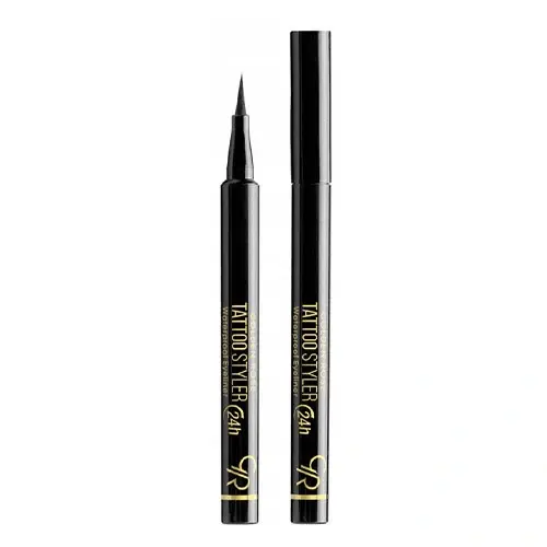 Golden-Rose-Tattoo-Styler-24-hour-waterproof-eyeliner.2-ezgif.com-resize خط چشم تاتو استایلر ضد آب گلدن رز Golden Rose tattoo styler رنگ مشکی - Image 1