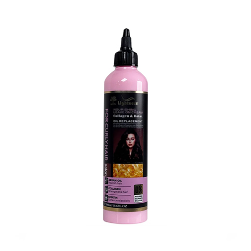 Lightness-Nourishing-Leave-on-Cream-300Ml کرم موی فر بدون سولفات لایتنس LIGHTNESS حاوی بوتاکس و کلاژن 300 میل - Image 1