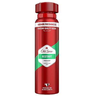 Old-Spice-Antiperspirant-Spray-RESTART-Model اسپری ضد تعریق ایتالیایی الد اسپایس Old Spice RESTART رایحه خنک و مردانه 150 میل - Image 1
