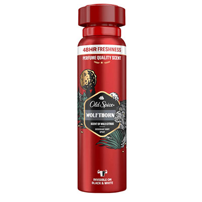 Old-Spice-Wolfthorn-antiperspirant-spray-with-wild-citrus-scent اسپری ضد تعریق آلمانی الد اسپایس Old Spice Wolfthorn با رایحه مرکبات وحشی 150 میل - Image 1