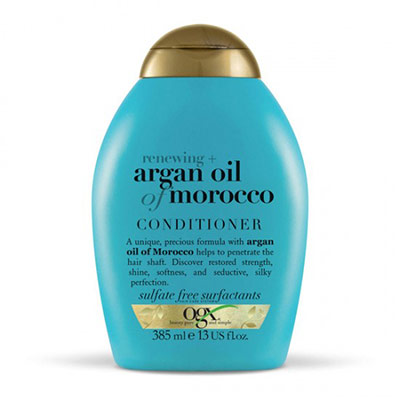 Untitled-1 نرم کننده مو بدون سولفات کانادایی او جی ایکس Ogx Argan Oil Of Morocco حاوی روغن آرگان و پروتئین ابریشم آبرسان و احیا کننده 385 میل - Image 1