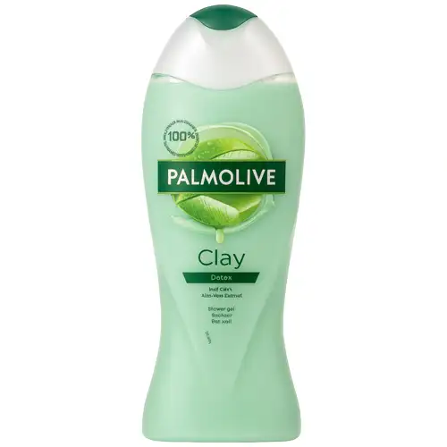 Untitled-2-ezgif.com-optiwebp شامپو بدن هلندی پالمولیو Palmolive Shower Gel Clay Detox دارای عصاره آلوئهورا 500 میل - Image 1