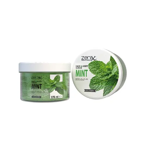 Zenix-FaceBody-Daily-Scrub-Mint-275ml اسكراب صورت و بدن زنيكس Zenix Face & Body Scrub Mint با رایحه نعناع 275 میل - Image 1