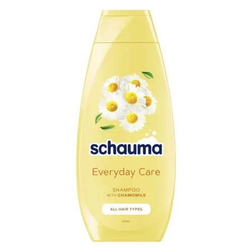 schwarzkopf-schauma-every-day-shampoo-chamomile-extract-400-ml-ezgif.com-resize شامپو روزانه اتریشی شوما Schauma EVERYDAY CARE مناسب انواع مو 400 میل - Image 1