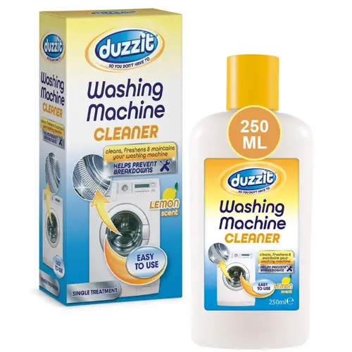 1-ezgif.com-resize مایع جرمگیر و تمیزکننده ماشین لباسشویی انگلیسی دوزیت Duzzit رایحه لیمو 250 میل - Image 1