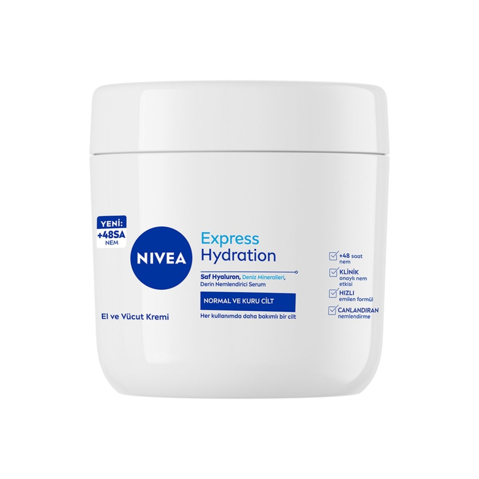 35308049_1-d8cfe8-1650x1650 کرم مرطوب کننده آلمانی نیوآ Nivea Express Hydration مناسب پوست معمولی تا خشک 400 میل - Image 1