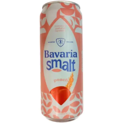 3f6YiaJurQVhqhl_-ezgif.com-resize آبجو بدون الکل باواریا اسمالت Bavaria Smalt Peach با طعم هلو 330 میل - Image 1