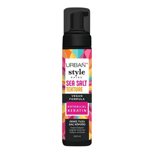 8680690705816-1000x1000-ezgif.com-resize فوم حالت دهنده مو اوربان کر Urban Care Sea Salt Texture Hair Mousse مناسب موهای فر و موجدار 200 میل - Image 1