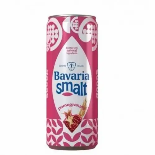 90_efB-k1nm05cBm-ezgif.com-resize آبجو بدون الکل باواریا اسمالت Bavaria Smalt Pomegranate با طعم انار 330 میل - Image 1