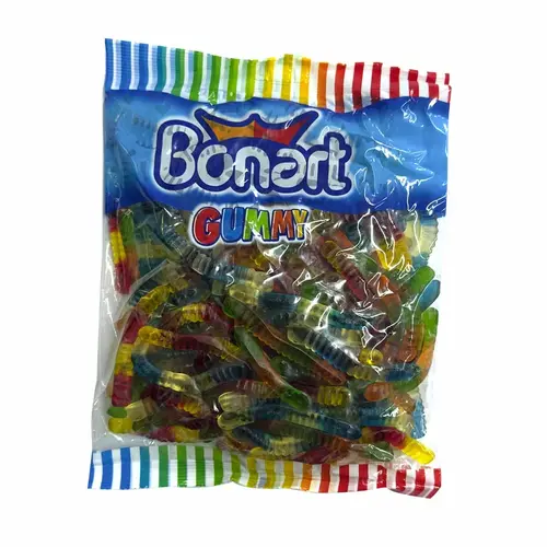 BONART-Gummy-Worms-ezgif.com-resize پاستیل ژله ای بونارت BONART GUMMY Worms مدل کرمی 1 کیلو - Image 1