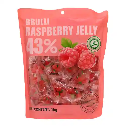 Copilot_20251111_225823 copy پاستیل برولی Brulli raspberry حاوی 43% میوه طبیعی با طعم تمشک - Image 1