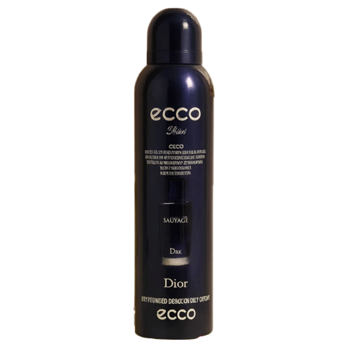 ECCO-Dior-Sauvage اسپری بدن مردانه اکو ECCO Dior Sauvage رایحه خنک و تلخ 200 میل - Image 1