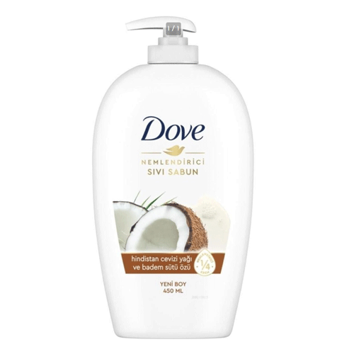 صابون مایع مرطوب کننده هلندی داو Dove Coconut and Almond Milk حاوی شیر نارگیل و بادام 450 میل