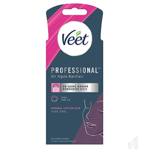 Veet-Mtaalamu-wa-20pcs-Uso-wa-Kawaida نوارهای موبر صورت ویت پرفشنال Veet Professional برای پوست معمولی 20 عددی - Image 1