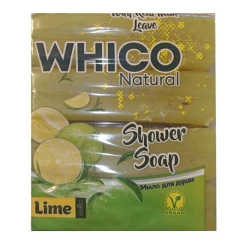 WHICH-Natural-Shower-Soap صابون دوش طبیعی ویکو WHICO Natural با رایحه لیمو بسته 4 عددی - Image 1