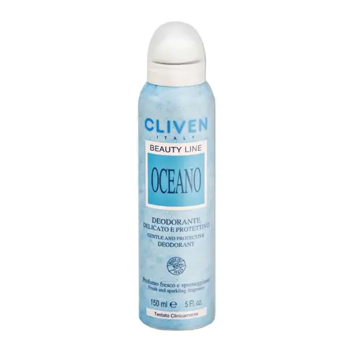 cliven-deodorant-soft-and-protective-oceano-spray-150ml-f1-ezgif.com-resize اسپری خوشبو کننده و ضد تعریق ایتالیایی کلیون Cliven Oceano با رایحه دلپذیر 150 میل - Image 1