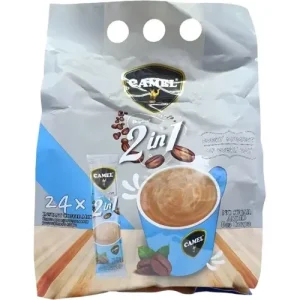 کافی میکس 2 در1 بدون شکر کمل Camel 2 in 1 Instant Coffee Mix No Sugar Added بسته 24 عددی