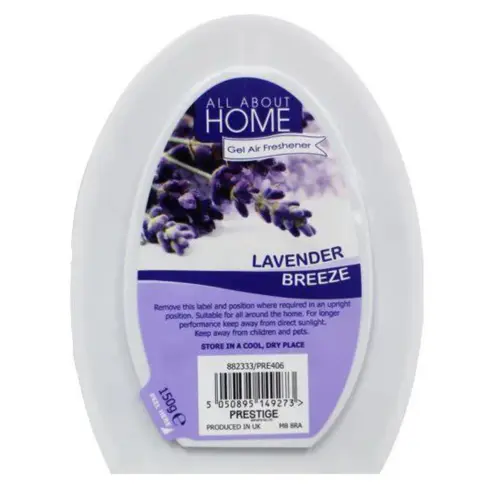 خوشبو کننده هوای ژله‌ای انگلیسی هوم ALL ABOUT HOME LAVENDER BREEZE با رایحه اسطوخودوس 150 گرم
