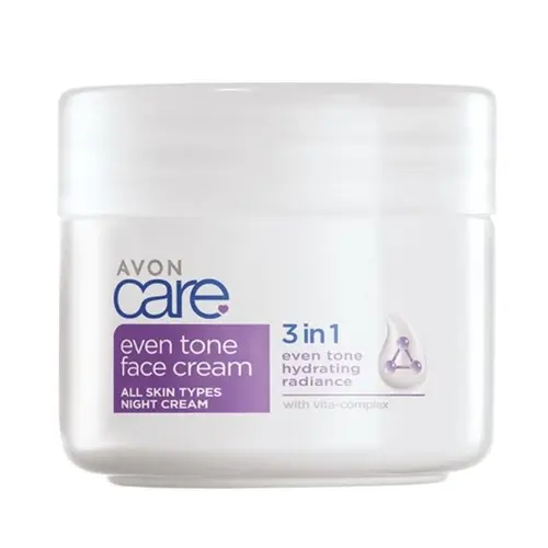 1671522110_54423-ezgif.com-resize کرم شب مرطوب کننده سه کاره انگلیسی آون Avon Care Hydrating Face NIGHT CREAM مناسب پوست نرمال 100 میل - Image 1