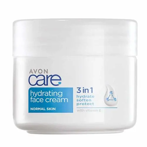 -----Avon-ezgif.com-resize کرم مرطوب کننده سه کاره انگلیسی آون Avon Care Hydrating Face Cream مناسب انواع پوست 100 میل - Image 1