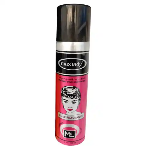 Untitled-1-ezgif.com-optiwebp اسپری موبر هندی مکس لیدی Max Lady ROSE FRAGRANCE با رایحه گل رز 150 میل - Image 1