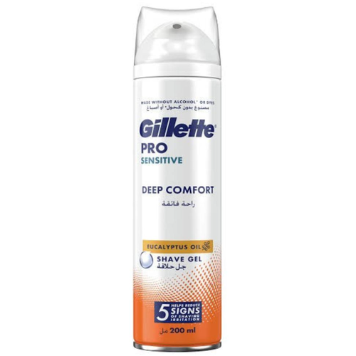 e5ce6f87-6127-4d8a-80be-da9d96170f25-990-ezgif.com-resize ژل اصلاح کلمبیایی ژیلت Gillette ProComfort مناسب پوست حساس 200 میل - Image 1