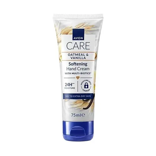 gentle-moisturising-hand-cream-ezgif.com-resize کرم مرطوب کننده دست انگلیسی آون Avon Care Oatmeal & Vanilla Softening Hand Cream با عصاره جو دوسر و وانیل 75 میل - Image 1