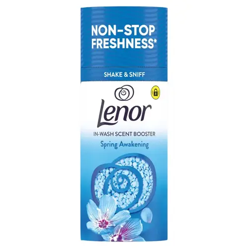 lenor-booster-----cspring-awakening-155g-ezgif.com-resize دانه های خوشبو کننده لباس هلندی لنور Lenor spring awakening با رایحه بهاری 155 گرم - Image 1