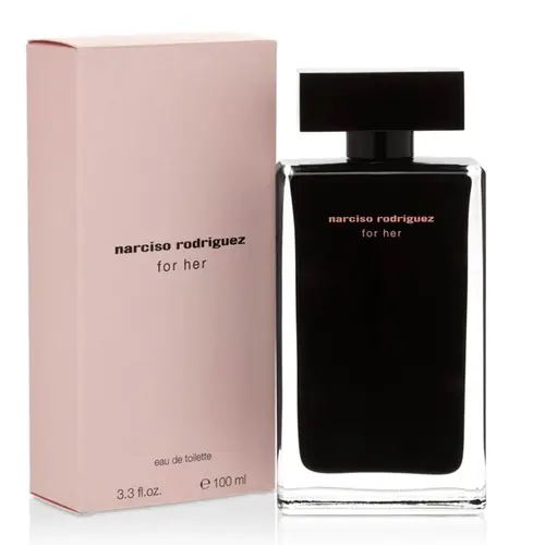 Narciso-Rodriguez-For-Her-Eau-De-Toilette-box-www.orchidps.ir_-ezgif.com-resize ادکلن زنانه فرانسوی نارسیسو رودریگز فور هر مشکی NARCISO RODRIGUEZ For Her EDT با رایحه خنک و ملایم 100 میل - Image 1