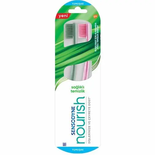 Q_hLht__YL3bLaAE مسواک سنسوداین Sensodyne Nourish با برس نرم - Image 1
