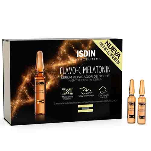 Untitled-7 سرم پوست اسپانیایی ایزدین Isdin Isdinceutics Flavo-C Melatonin محافظت کننده و ترمیم کننده 10عددی - Image 1